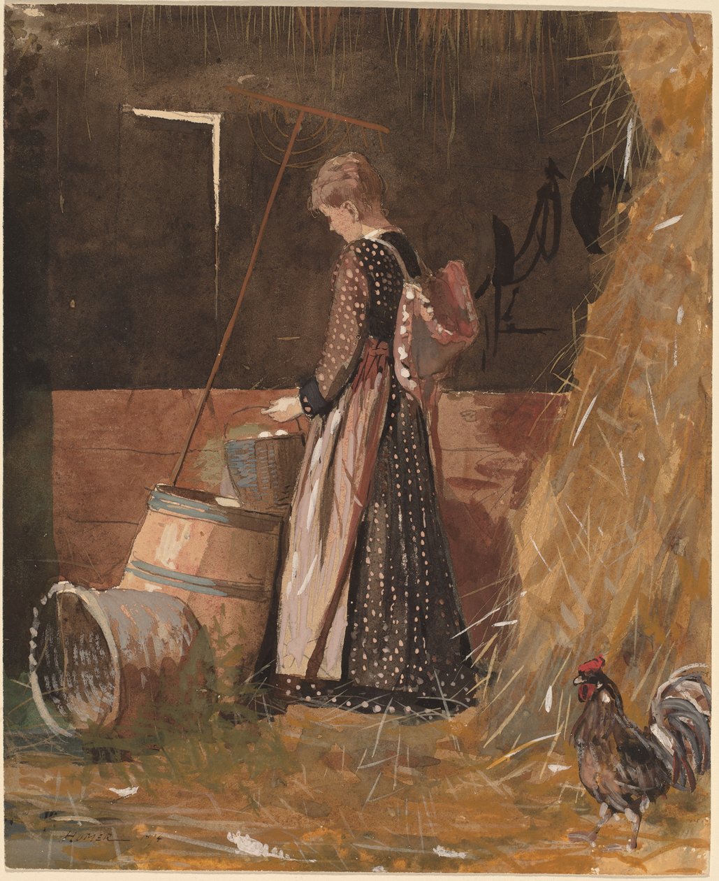 Frische Eier, 1874 von Winslow Homer