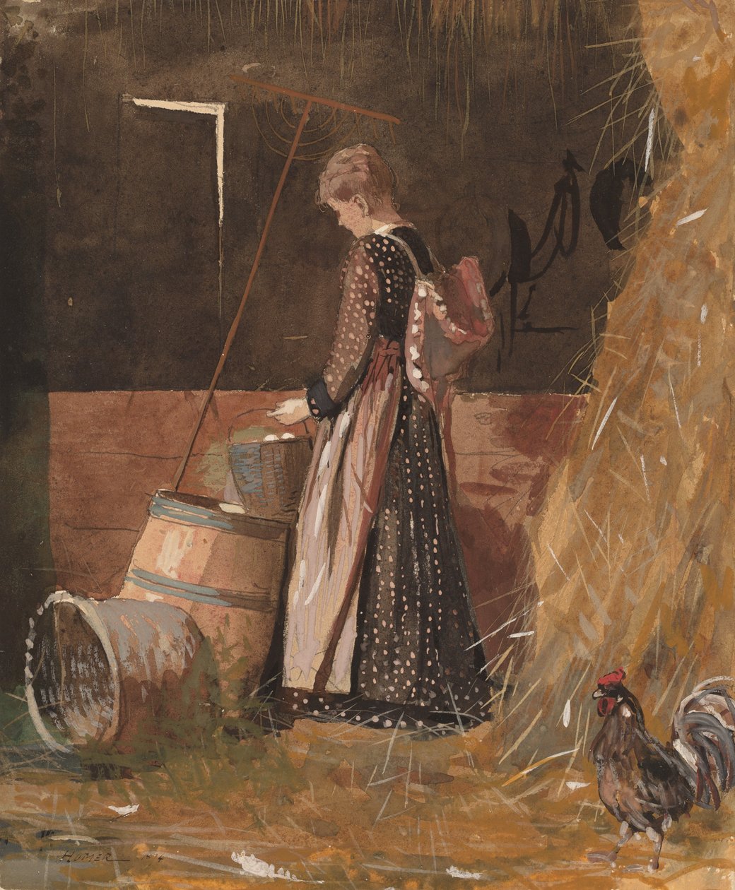 Frische Eier, 1874 von Winslow Homer