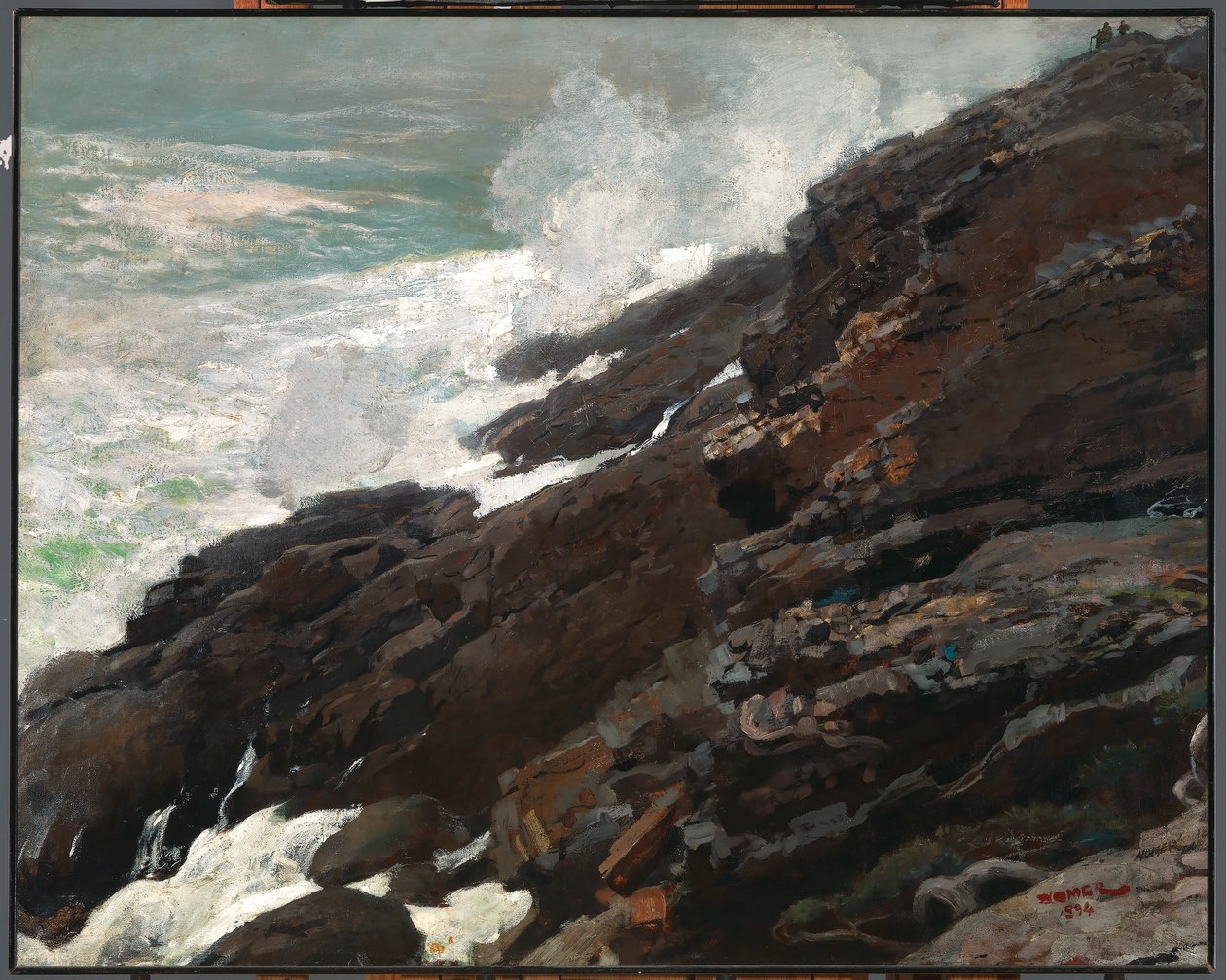 Hohe Klippe, Küste von Maine von Winslow Homer
