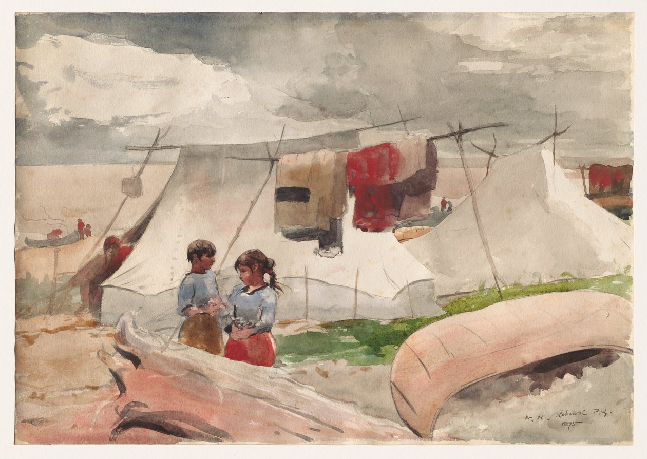 Indianerlager, Roberval, P.Q. von Winslow Homer