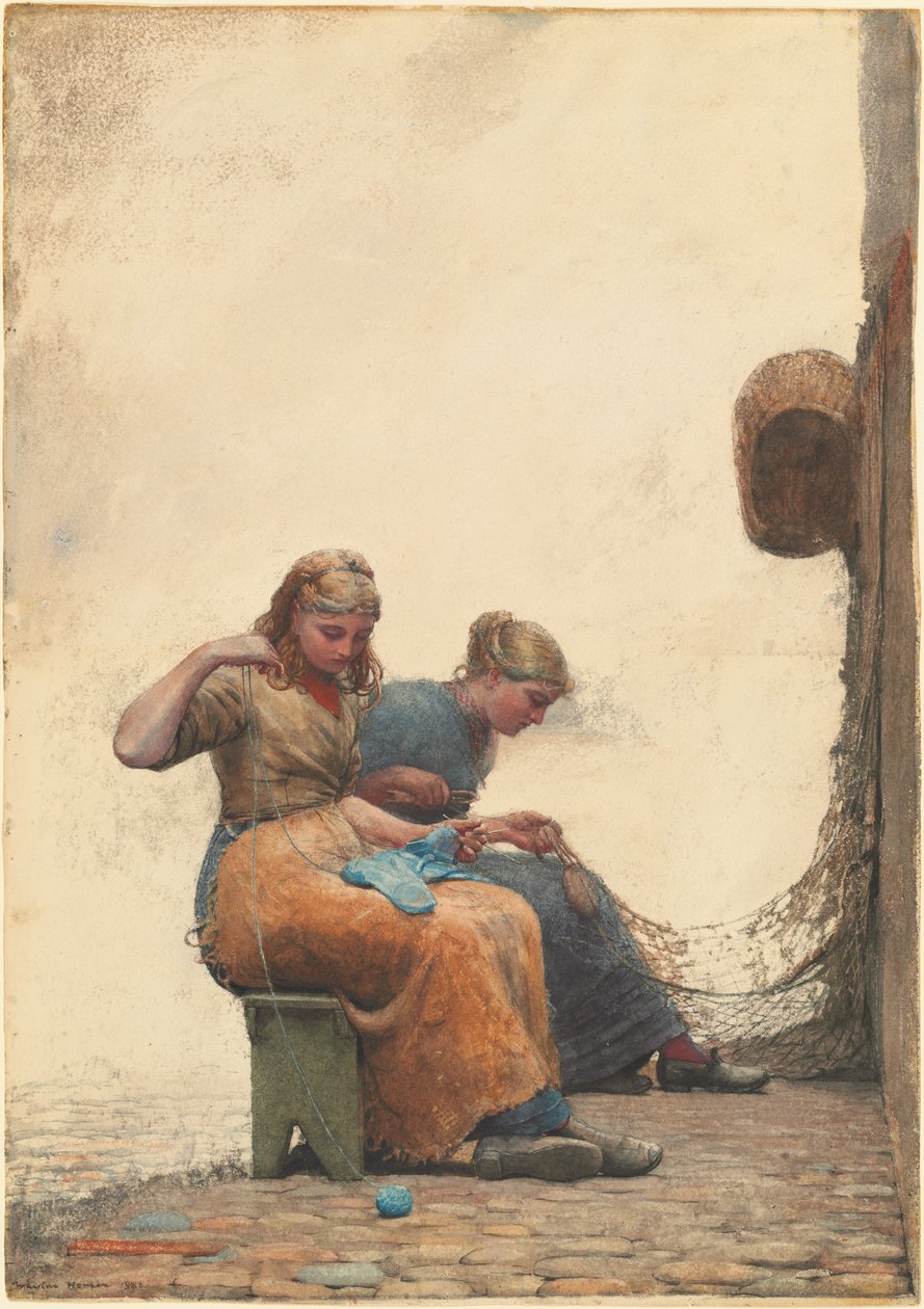 Netze flicken von Winslow Homer