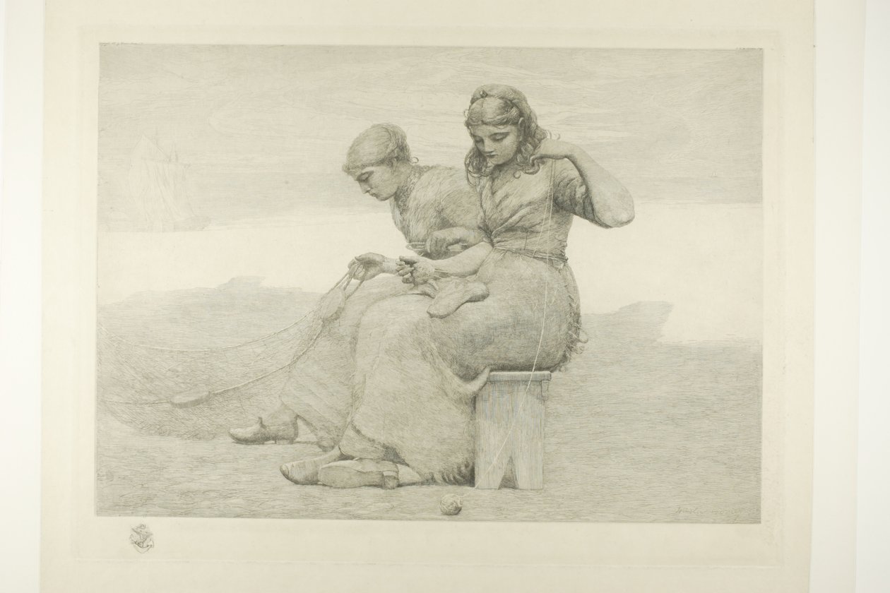 Netzreparierer von Winslow Homer