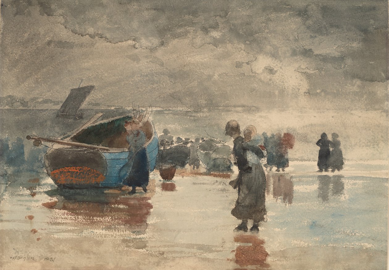 Am Strand, 1881 von Winslow Homer