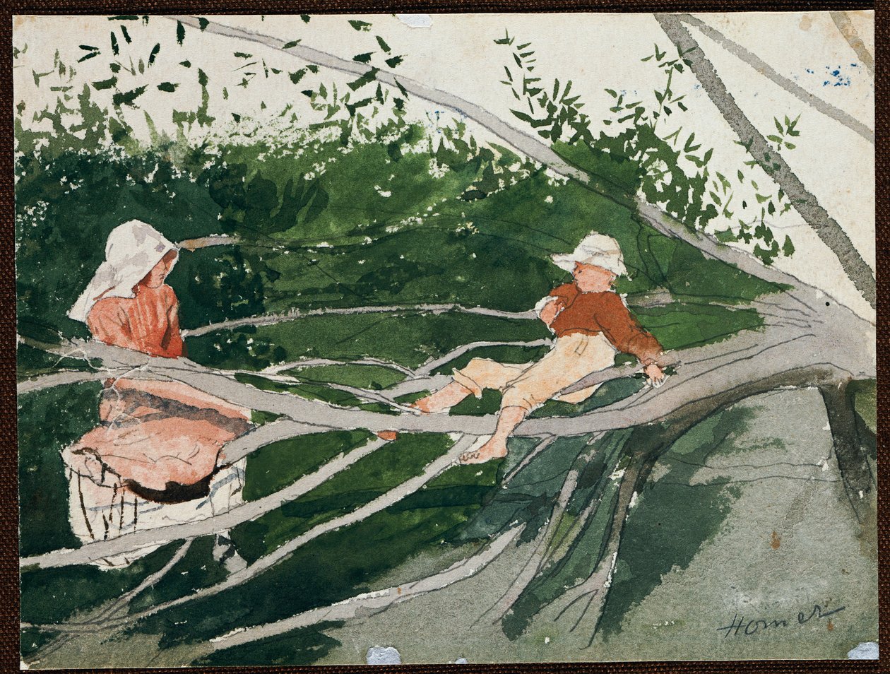 Auf einem Ast von Winslow Homer