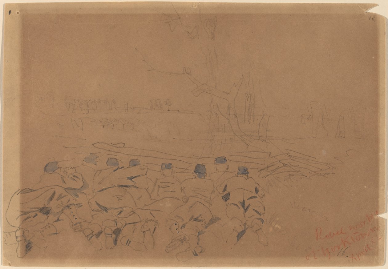 Rebellenwerke in Yorktown von Winslow Homer