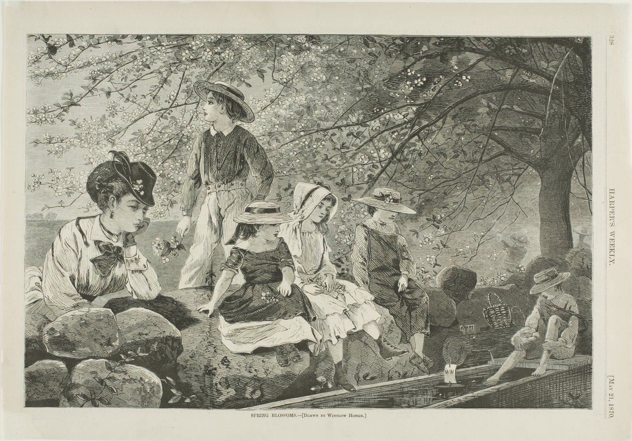Frühlingsblüten von Winslow Homer