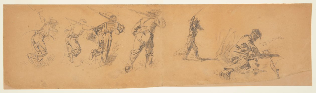 Studien von Soldaten von Winslow Homer