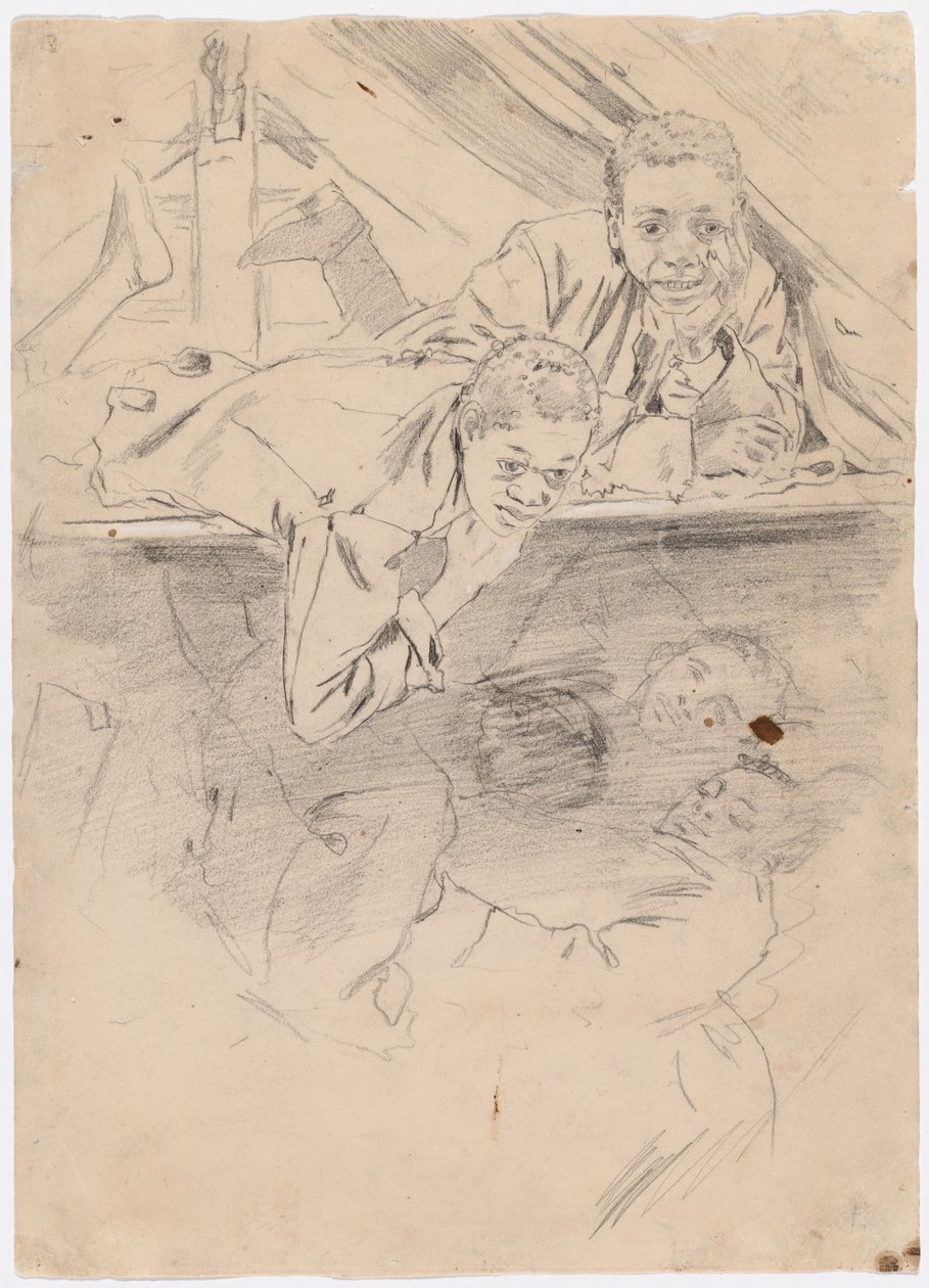 Studie für "Armeestiefel" (verso) von Winslow Homer