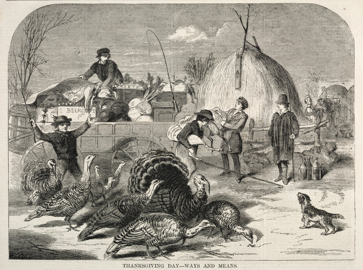 Erntedankfest - Wege und Mittel, 1858 von Winslow Homer