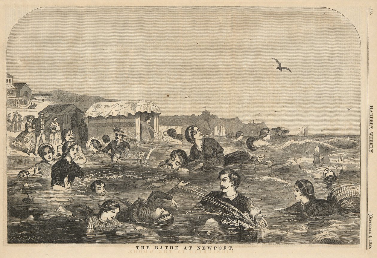 Das Bad in Newport, aus Harper von Winslow Homer