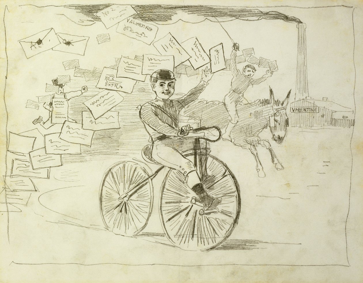 Der Fahrradkurier von Winslow Homer