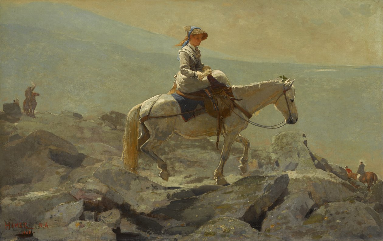 Der Reitweg, Weiße Berge, 1868 von Winslow Homer