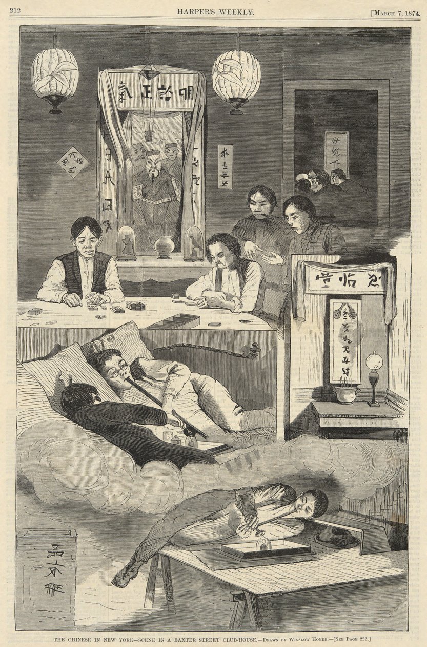 Die Chinesen in New York von Winslow Homer