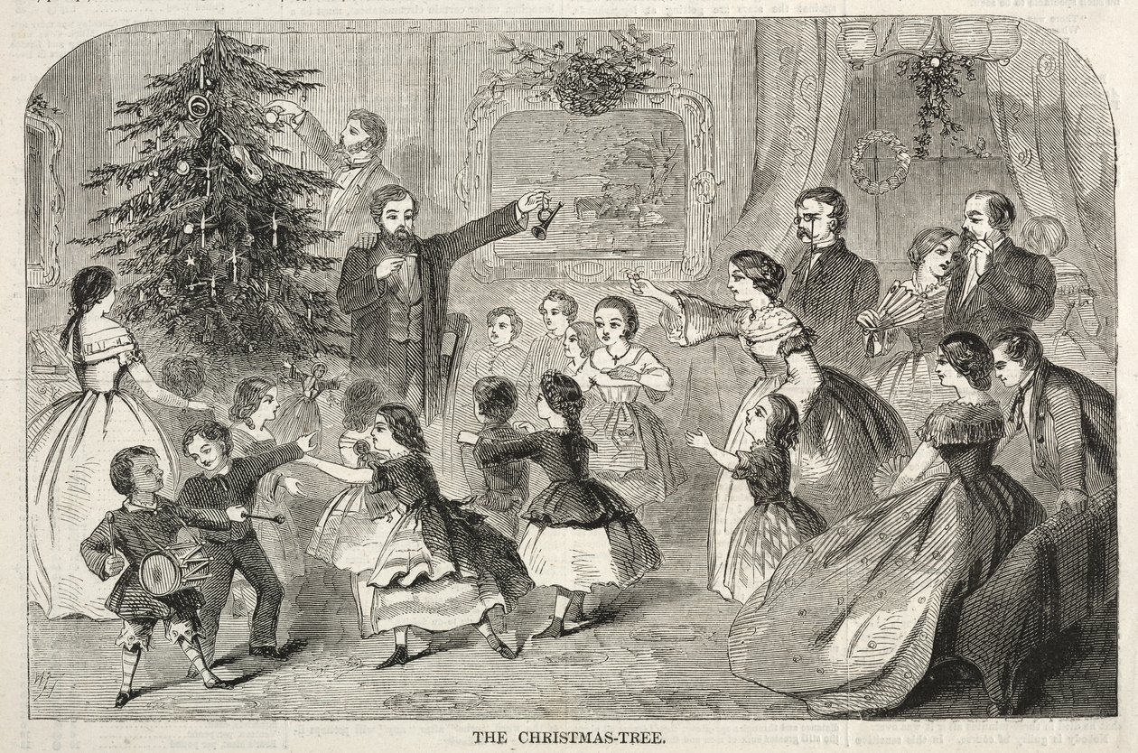 Der Weihnachtsbaum, 1858 von Winslow Homer
