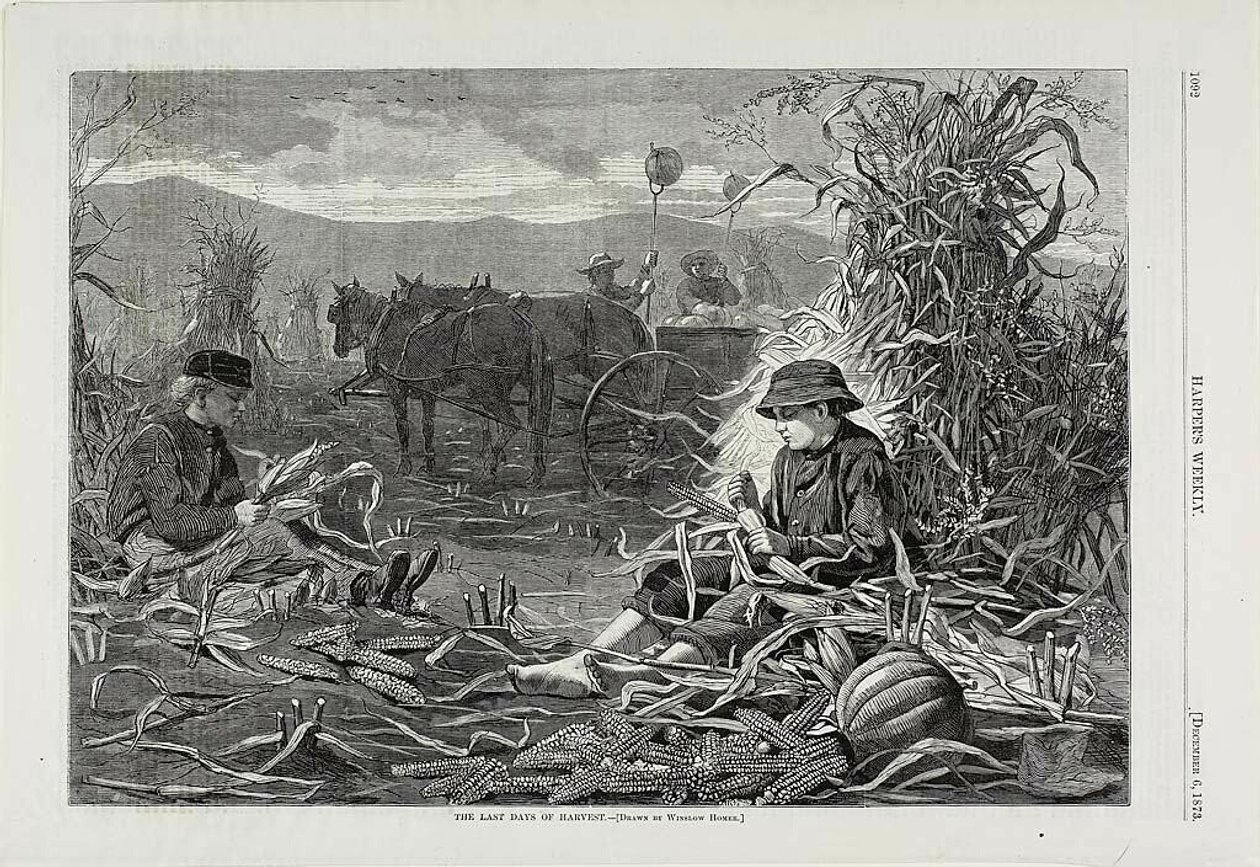 Die letzten Tage der Ernte von Winslow Homer