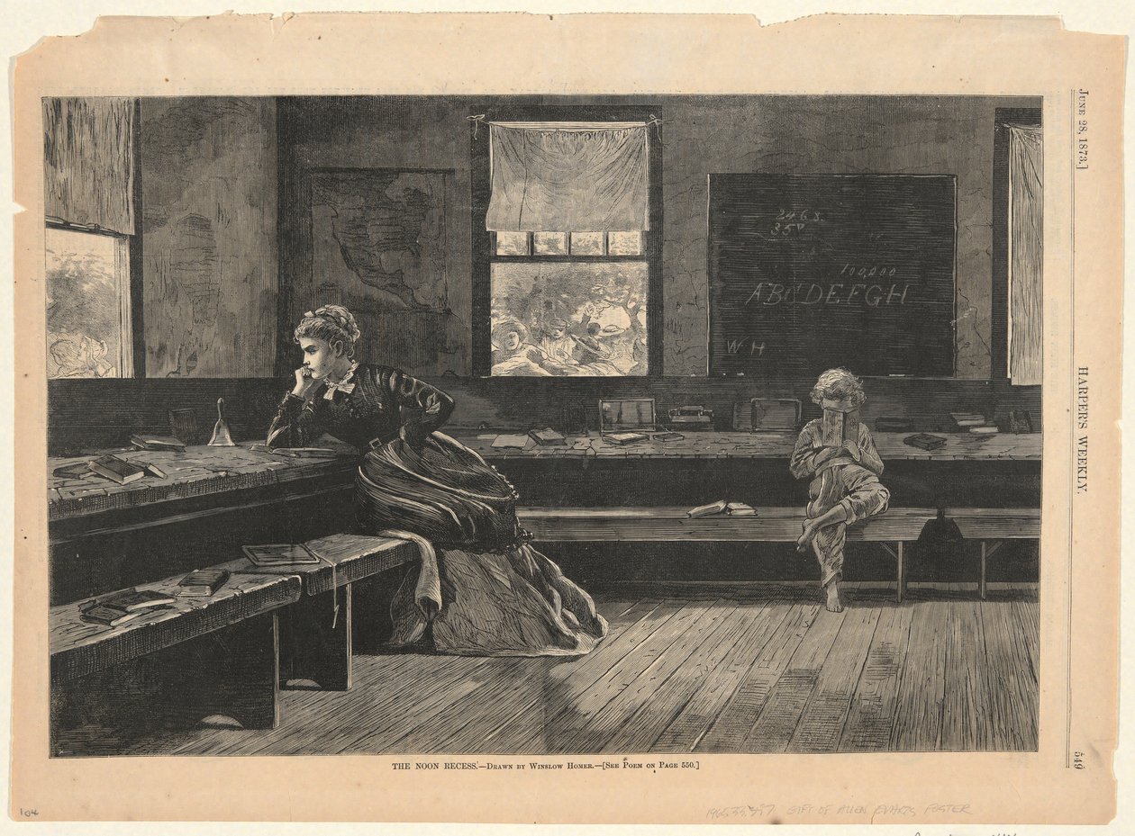 Die Mittagspause, aus Harper von Winslow Homer