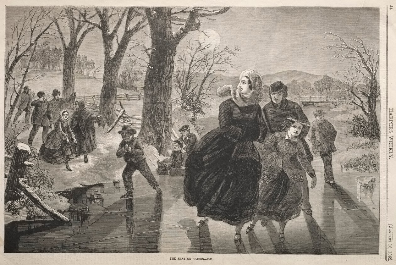 Die Eislaufsaison - 1862 von Winslow Homer