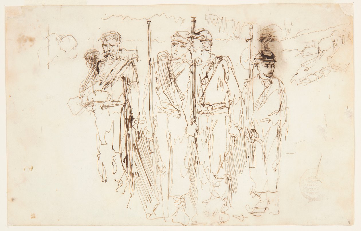 Die Verwundeten auf dem Marsch von Winslow Homer