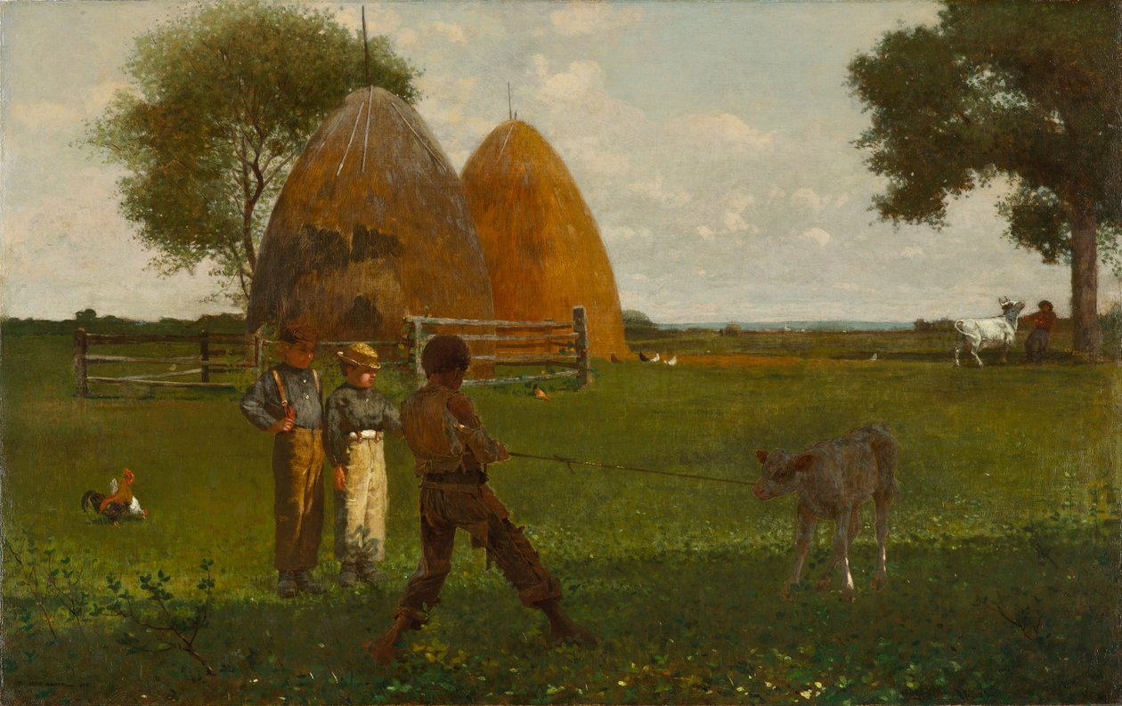 Das Absetzen des Kalbes, 1875 von Winslow Homer