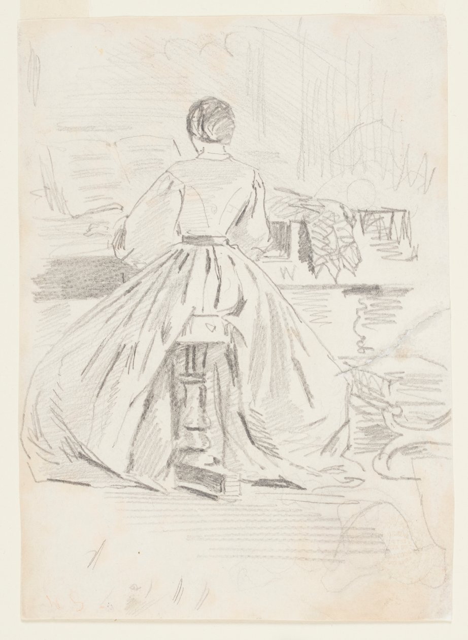 Frau am Klavier von Winslow Homer