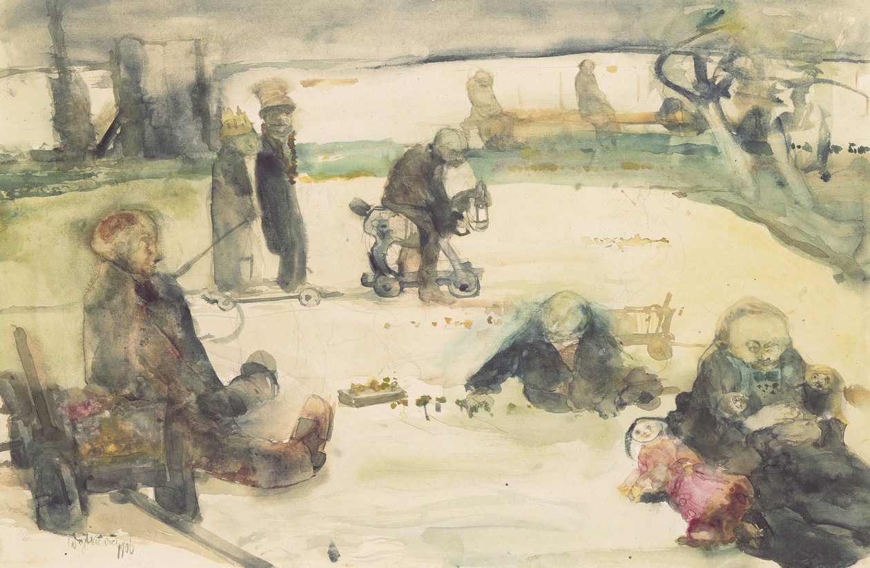 Im Schnee spielen von Witold Wojtkiewicz