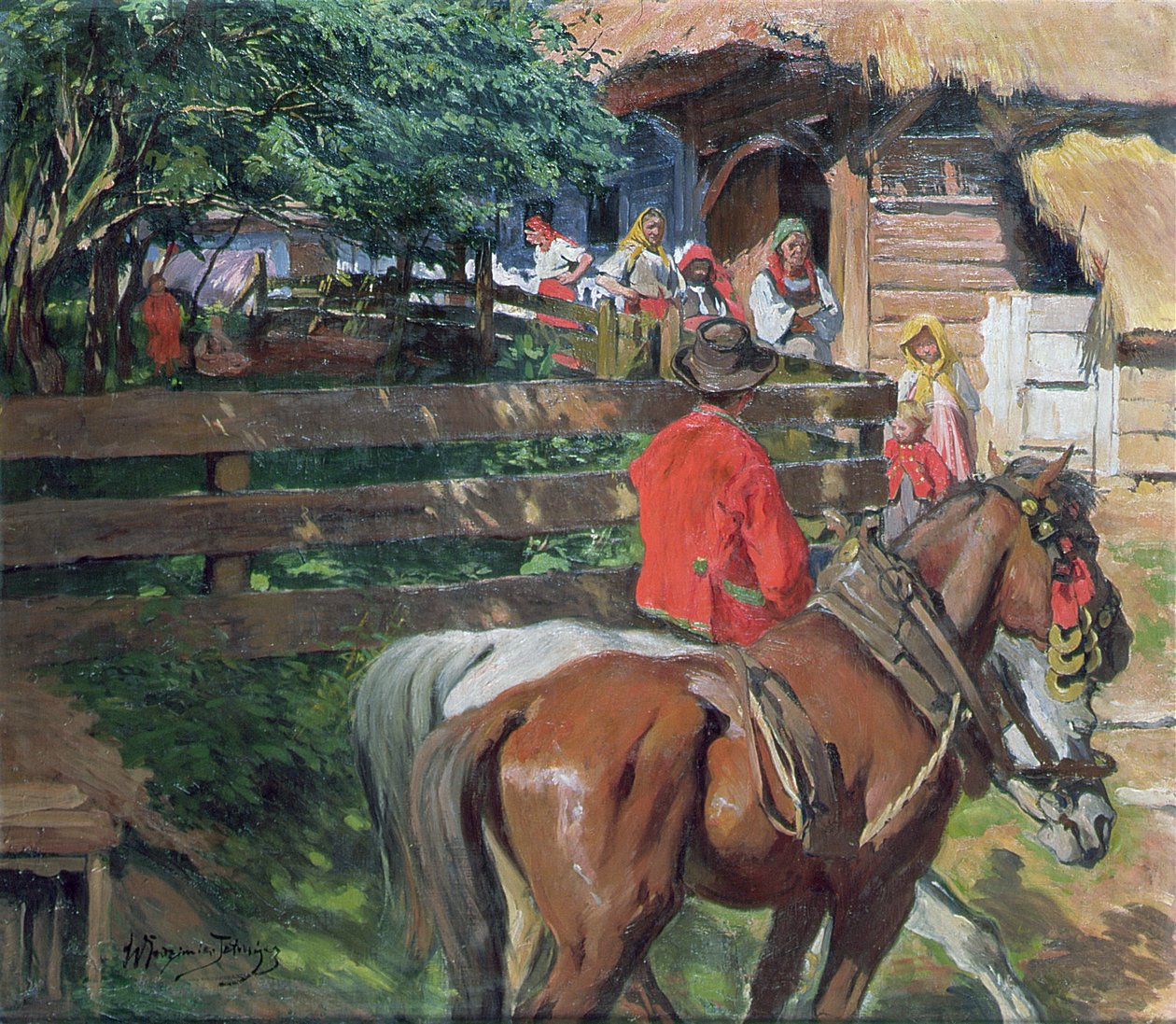 Heiratsvermittlung, ca. 1900 von Wlodzimierz Tetmajer
