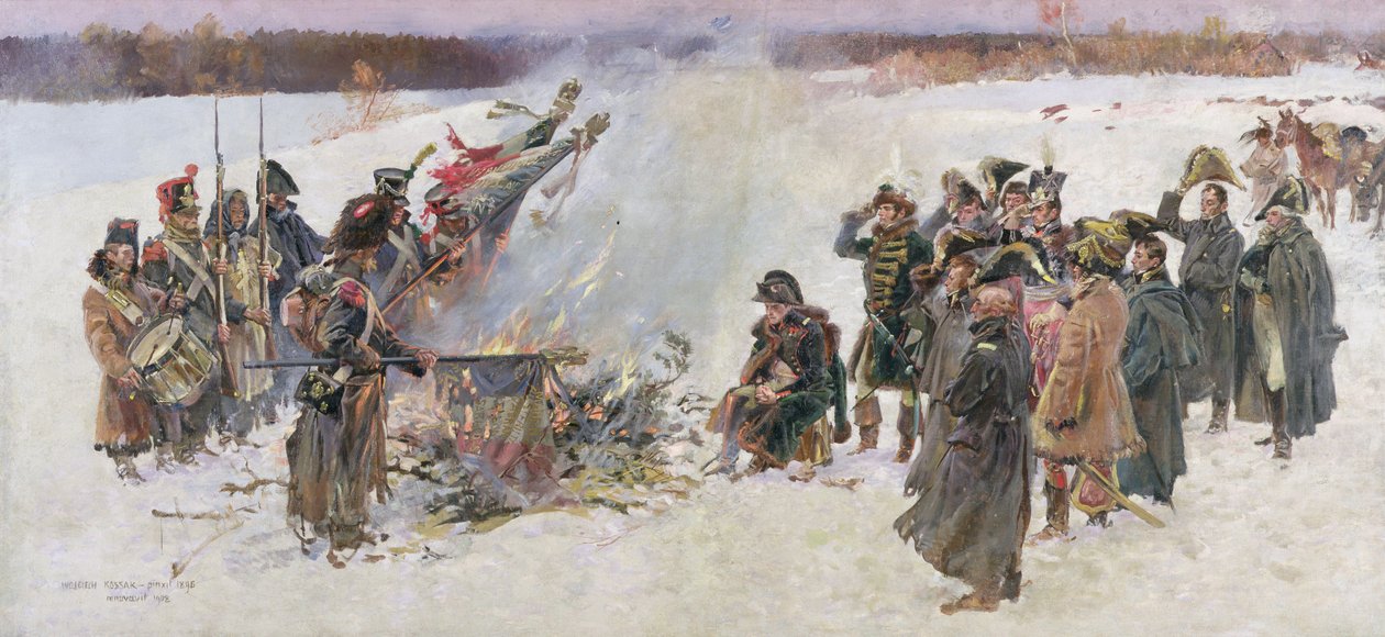 Verbrennung von Standarten im Jahr 1812, 1896, Fragment des 