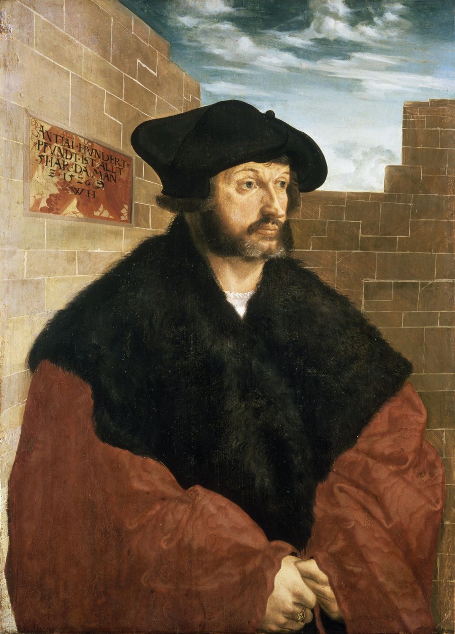 Porträt von Anton Hundertpfundt von Wolf Huber