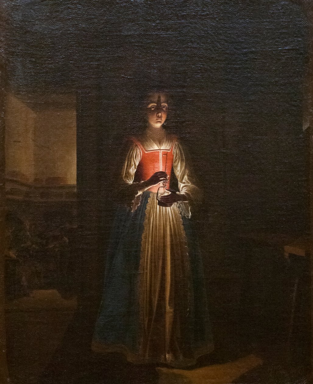 Frau mit Laterne von Wolfgang Heimbach