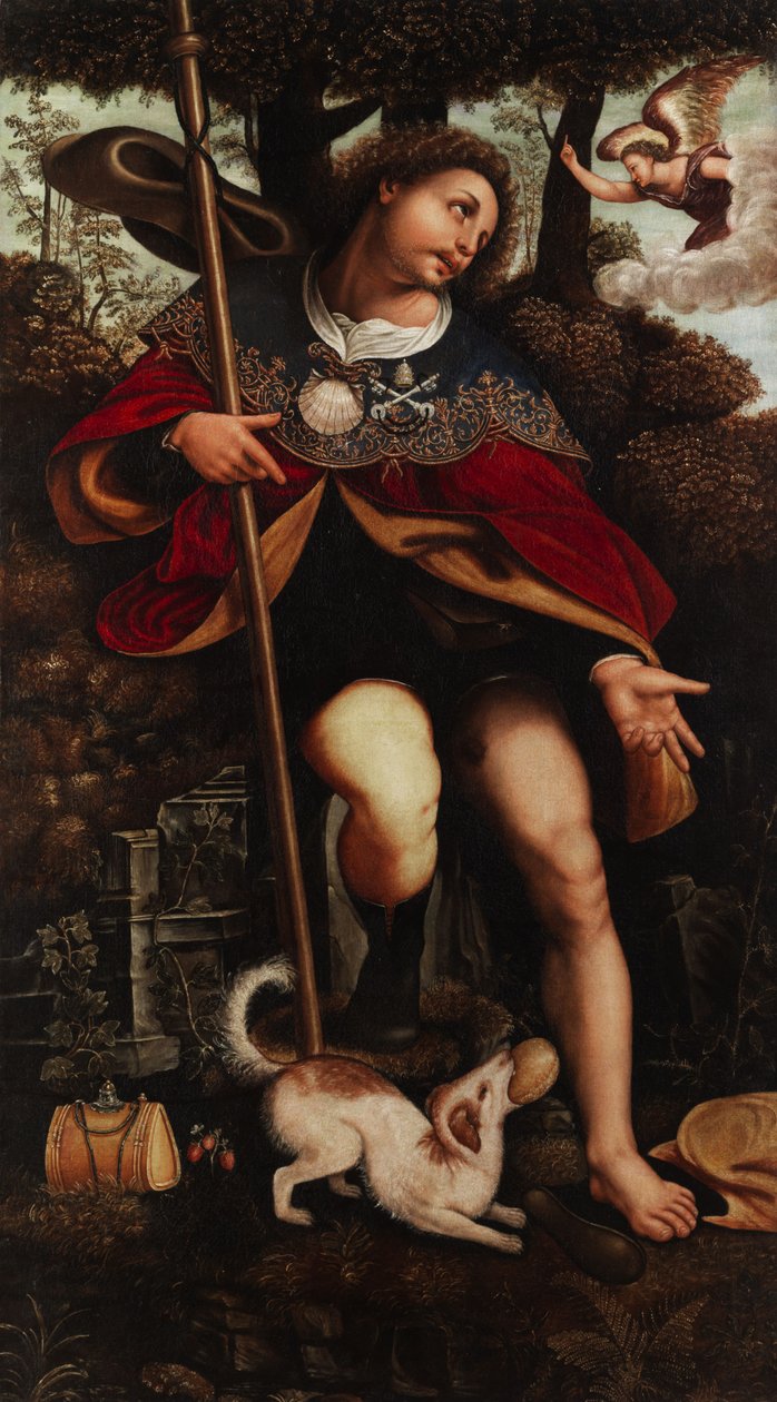Hl. Rochus von Workshop of Cesare da Sesto