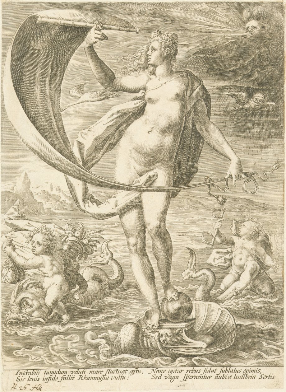 Viel Glück von Workshop of Hendrik Goltzius