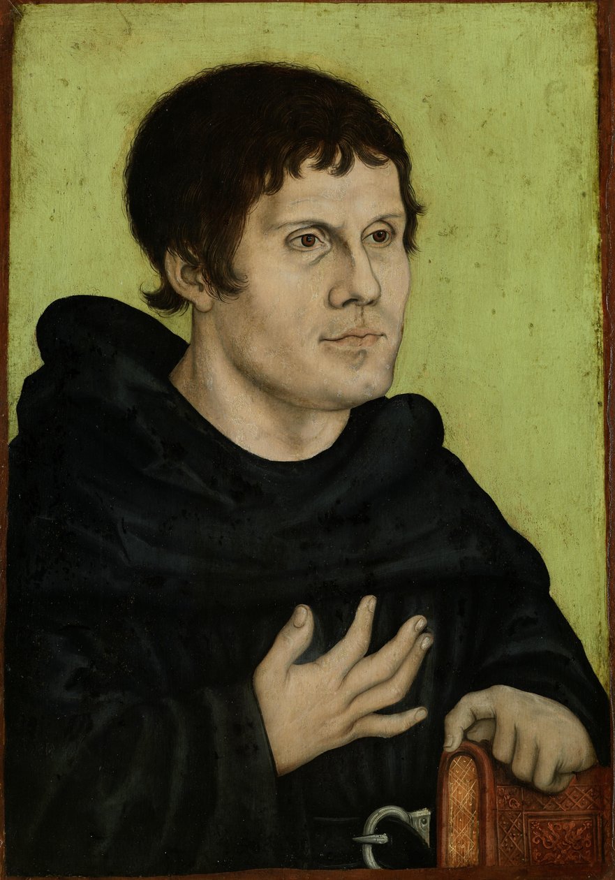 Posthumes Porträt von Martin Luther als Augustinermönch von Workshop of Lucas Cranach the Elder  