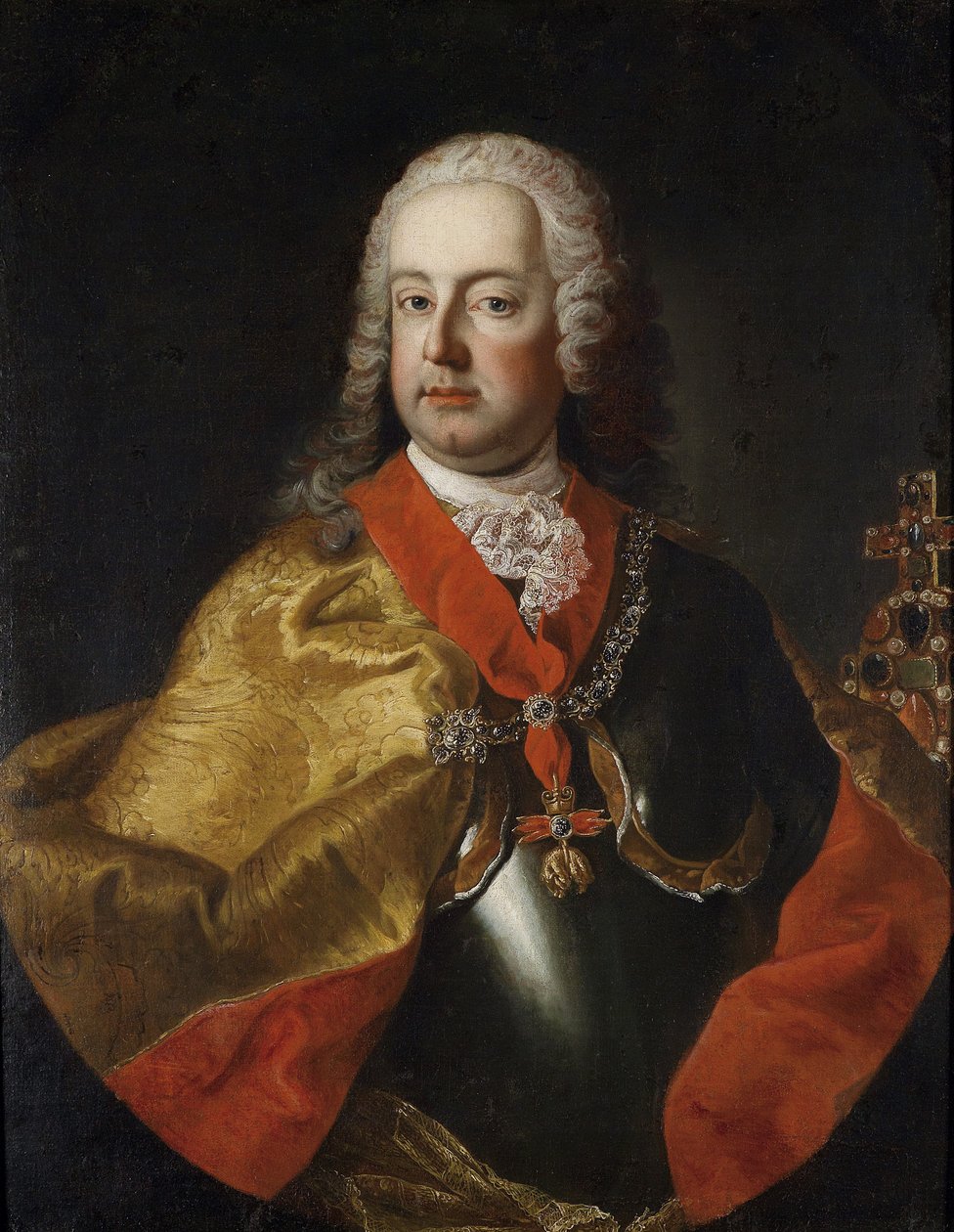 Porträt von Franz I., Heiliger Römischer Kaiser (1708-1765) von Workshop of Martin van Meytens
