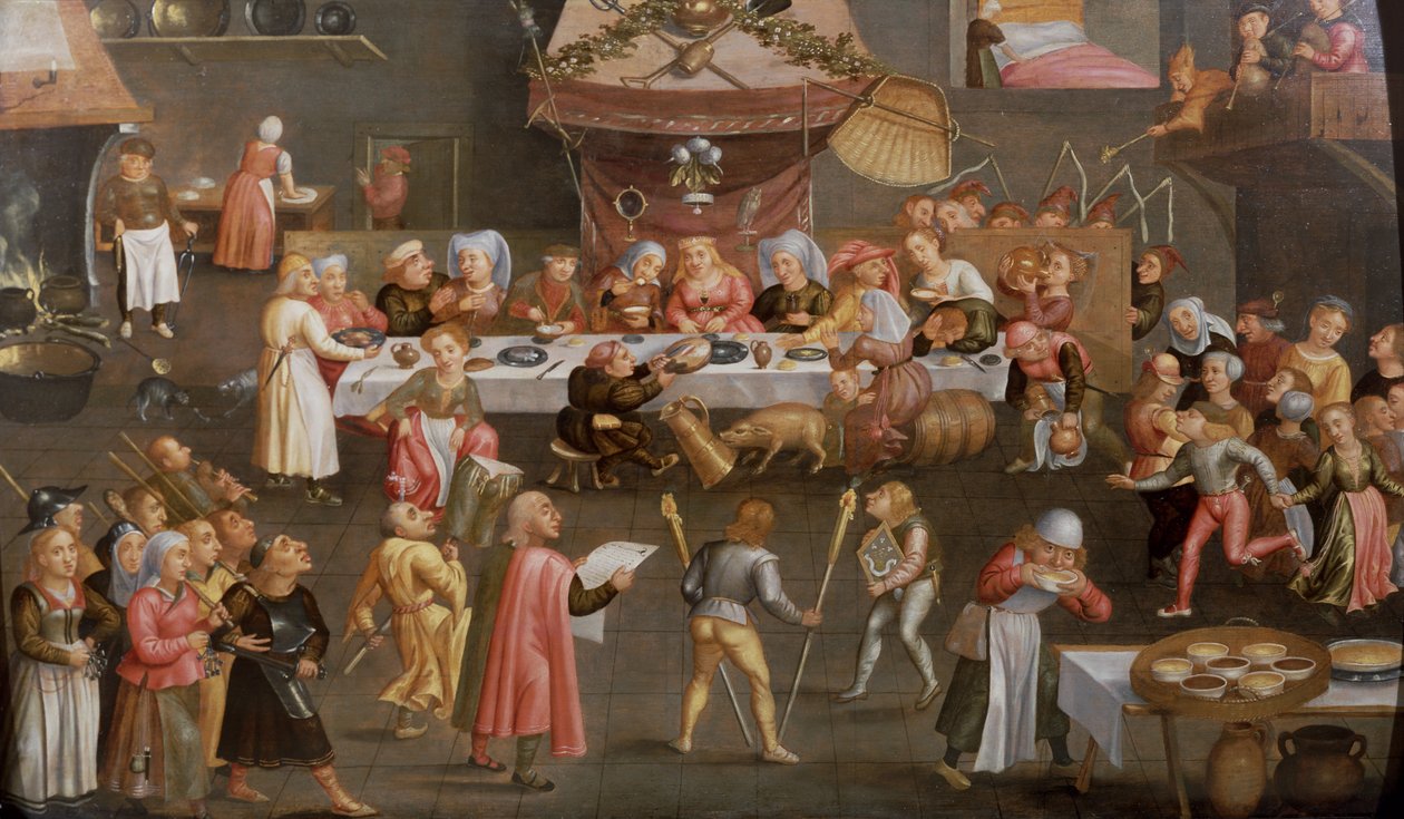 Ein groteskes Hochzeitsfest von Workshop of Verbeeck Family