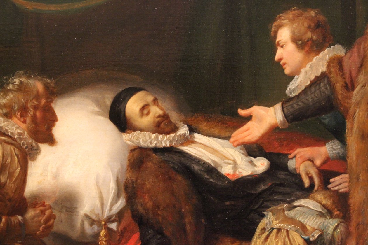 Das Sterbebett von Wilhelm von Oranien von Woutherus Mol