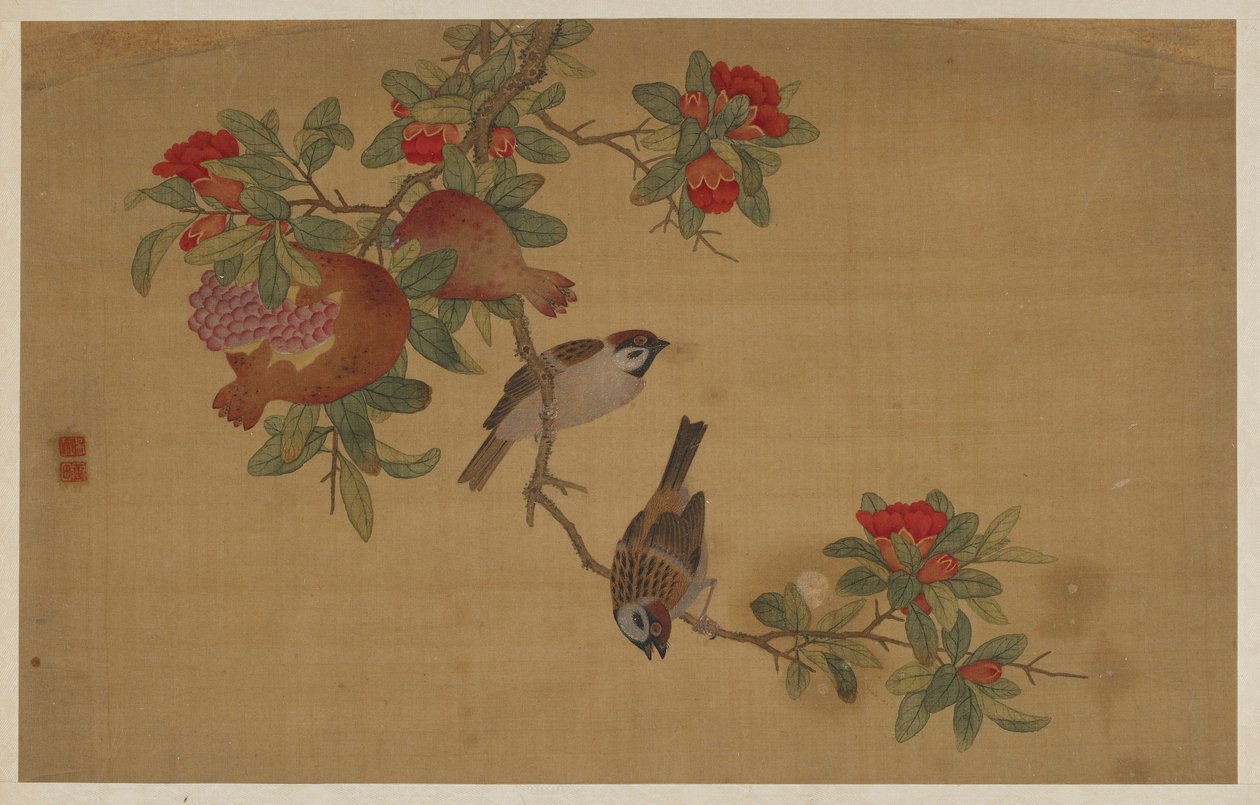 Vögel, Früchte und Blumen von Wu Zhang