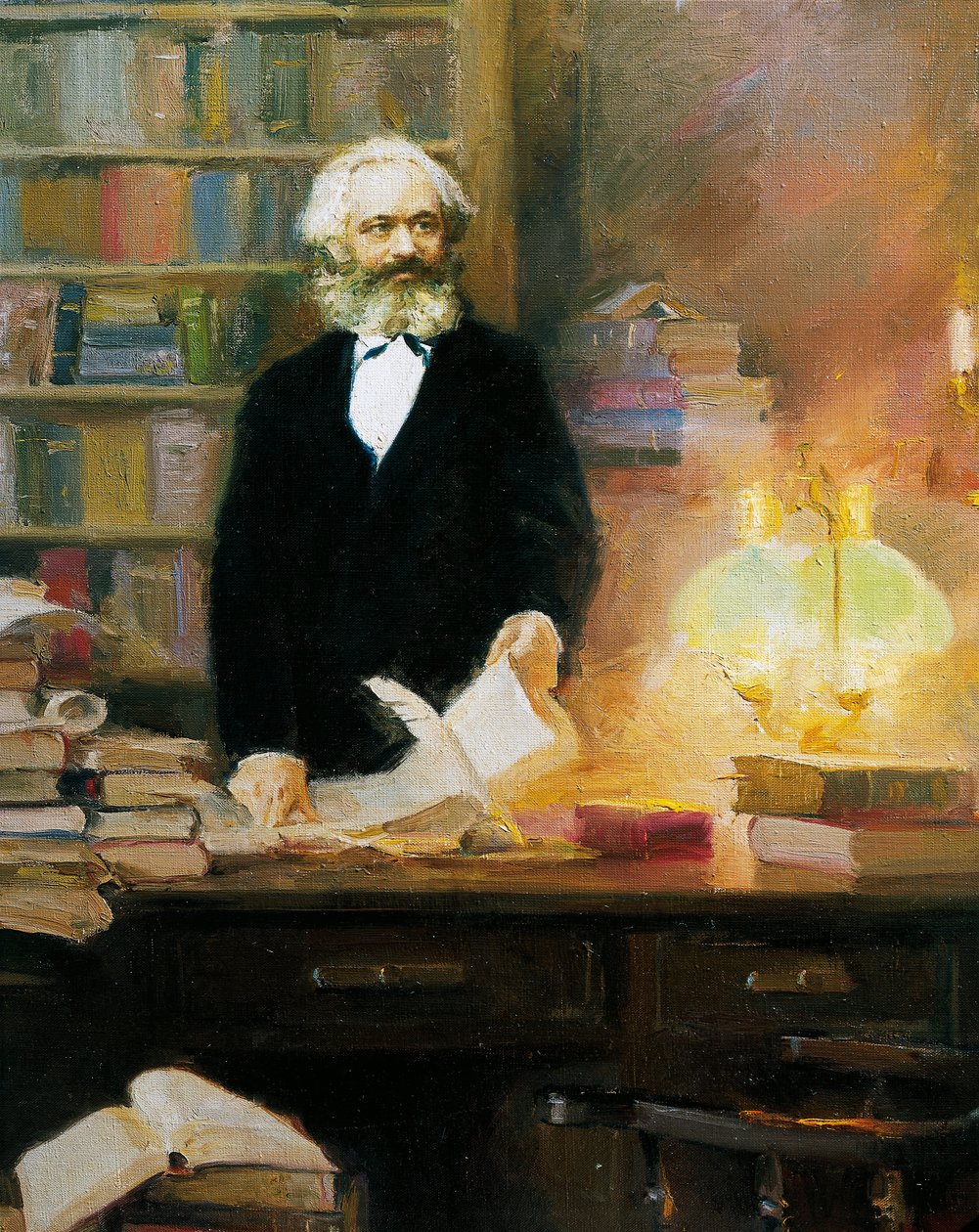 Karl Marx in seinem Studio von Wun Zhang