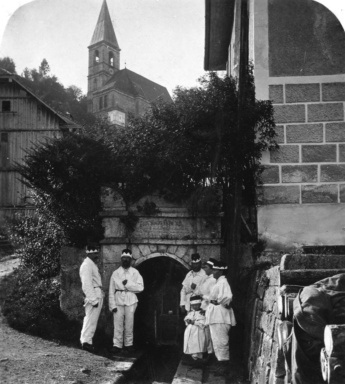 Mineingang, Salzburg, Österreich, um 1900 von Wurthle and Sons