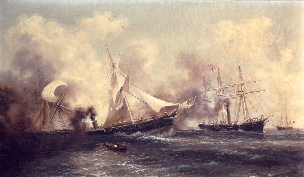 U.S.S. Kearsarge versenkt die Alabama von Xanthus Russell Smith