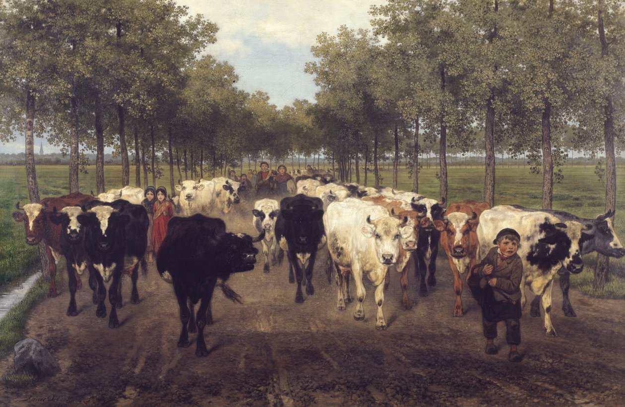 Die Meersstraat in Gent von Xavier de Cock