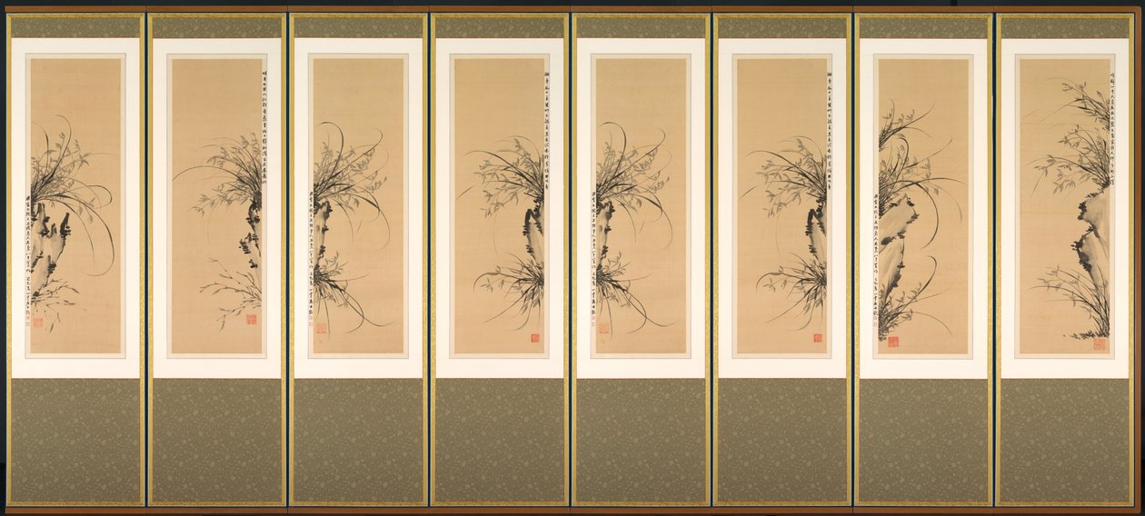 Orchideen und Felsen von Yi Ha eung