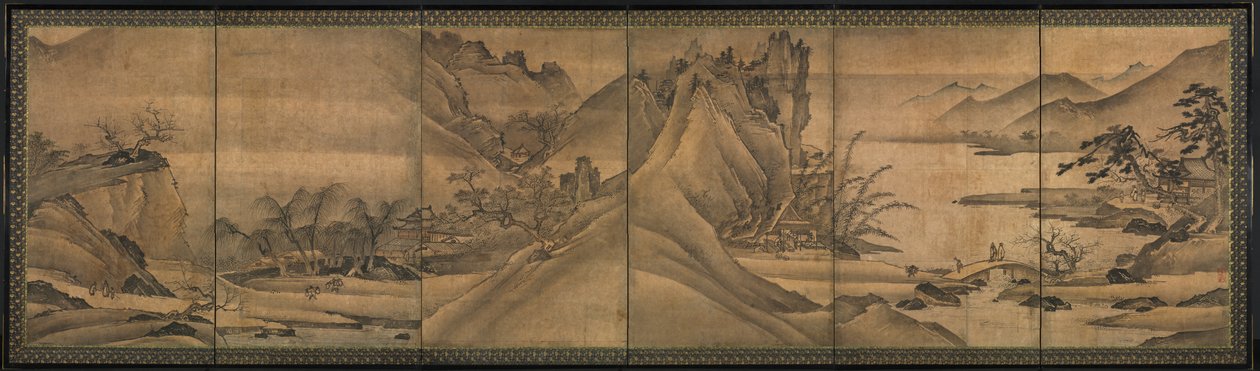 Landschaft der vier Jahreszeiten von Yi Sumun