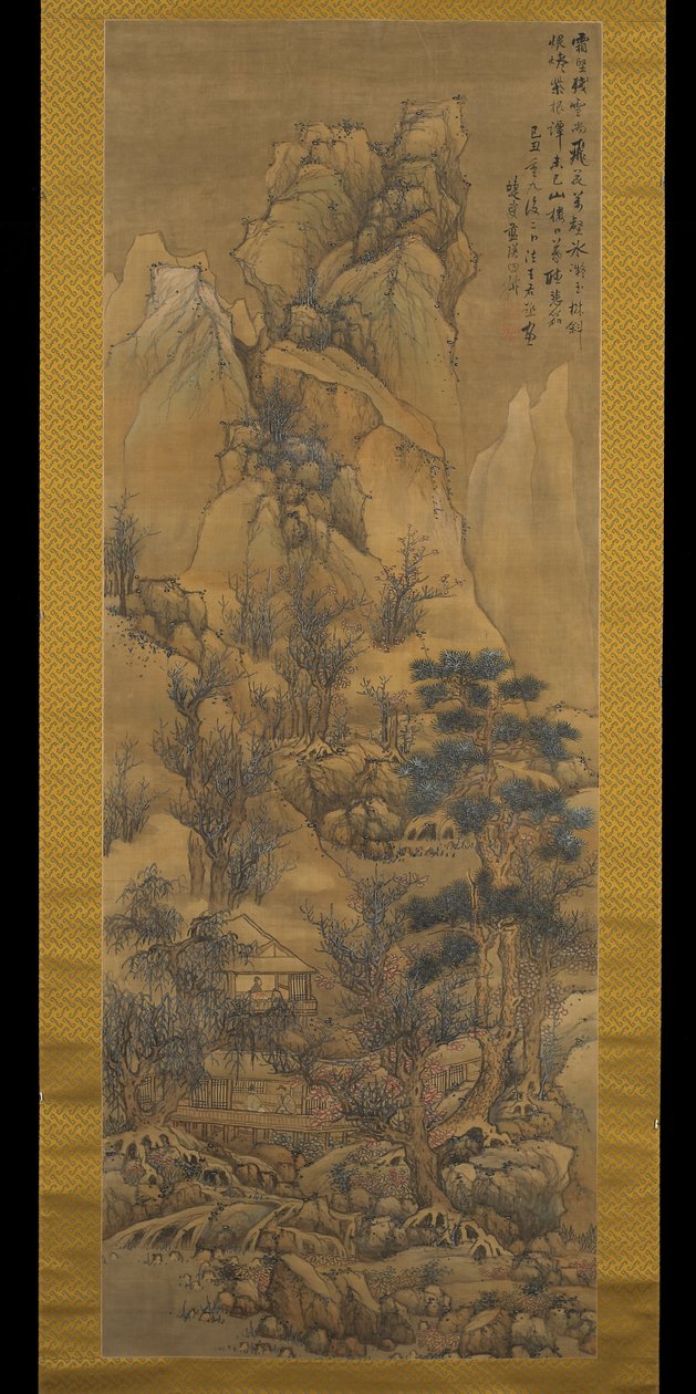 Reetgedeckte Hütten zwischen Graten im Winter von Ying Lan