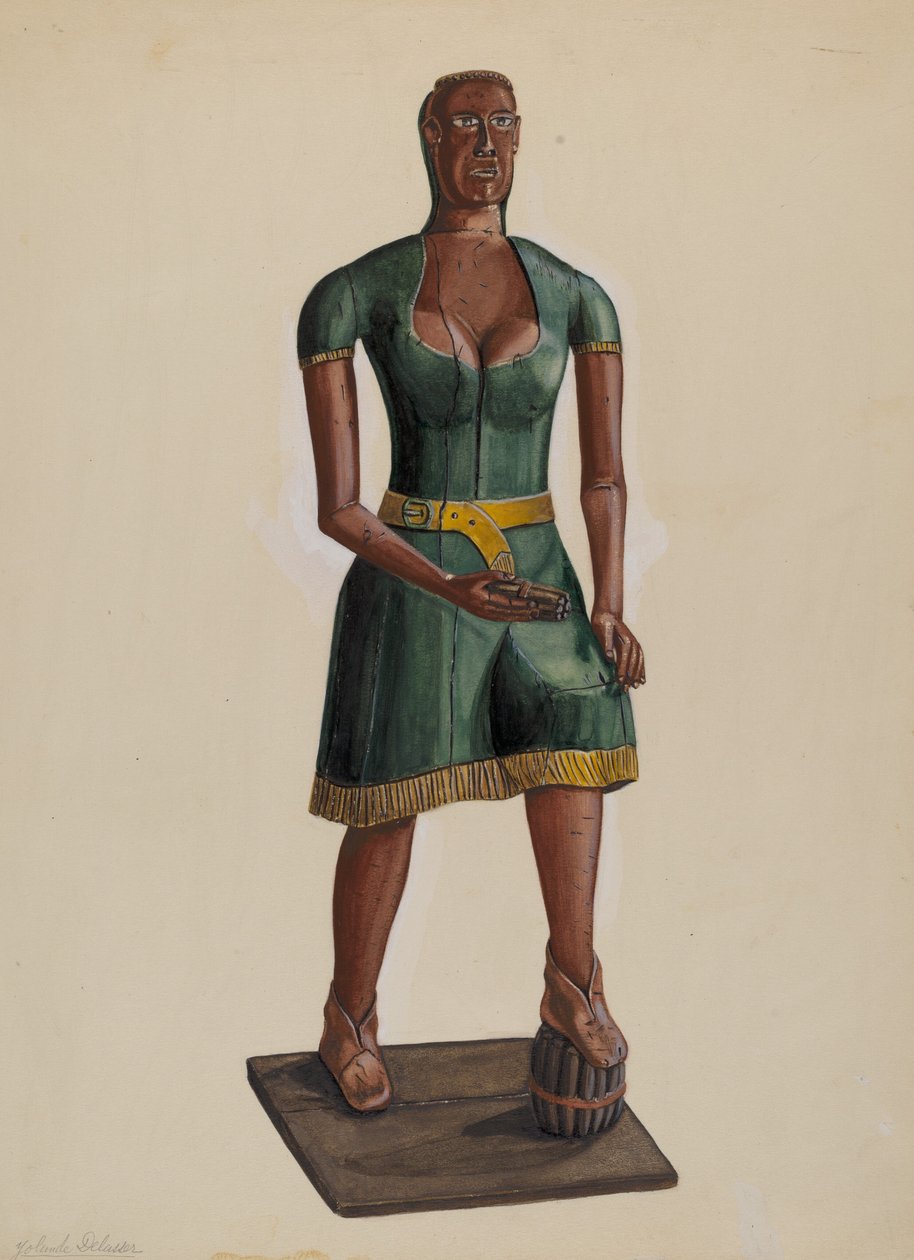 Zigarrenladen-Indianer, 1935-1942 von Yolande Delasser