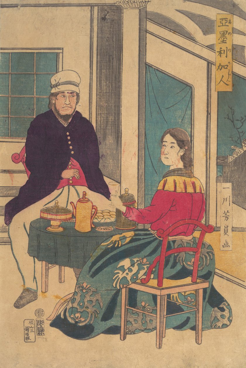 Amerikajin, 1862 von Yoshikazu