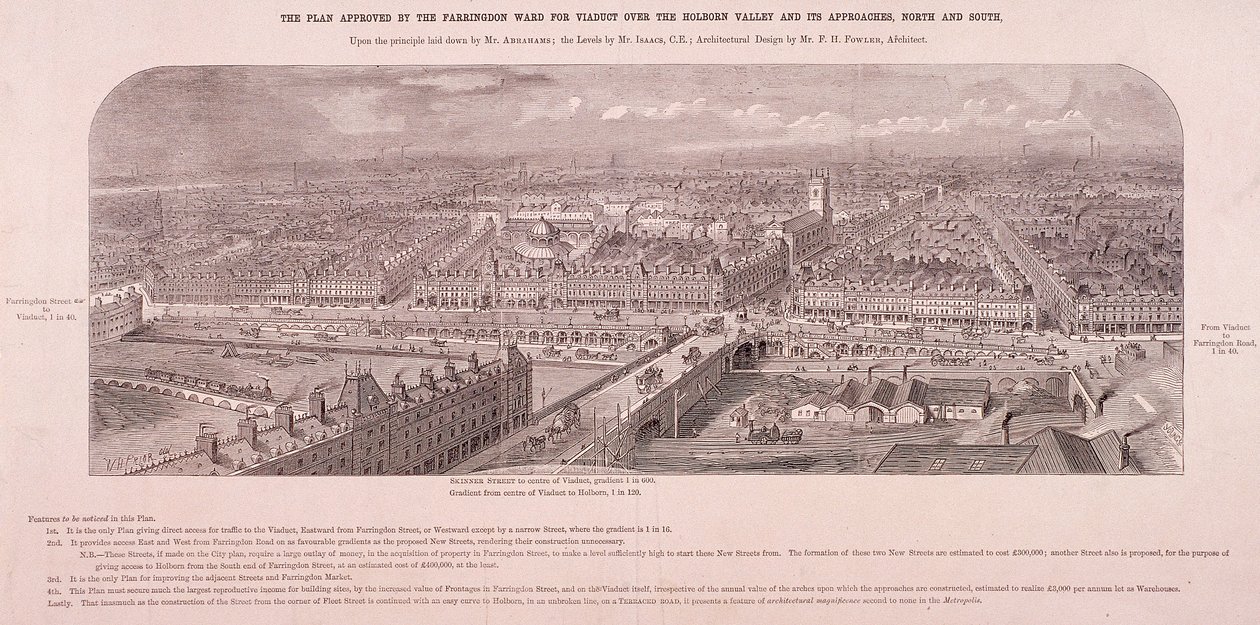 Holborn Viadukt, London, um 1865 von Young