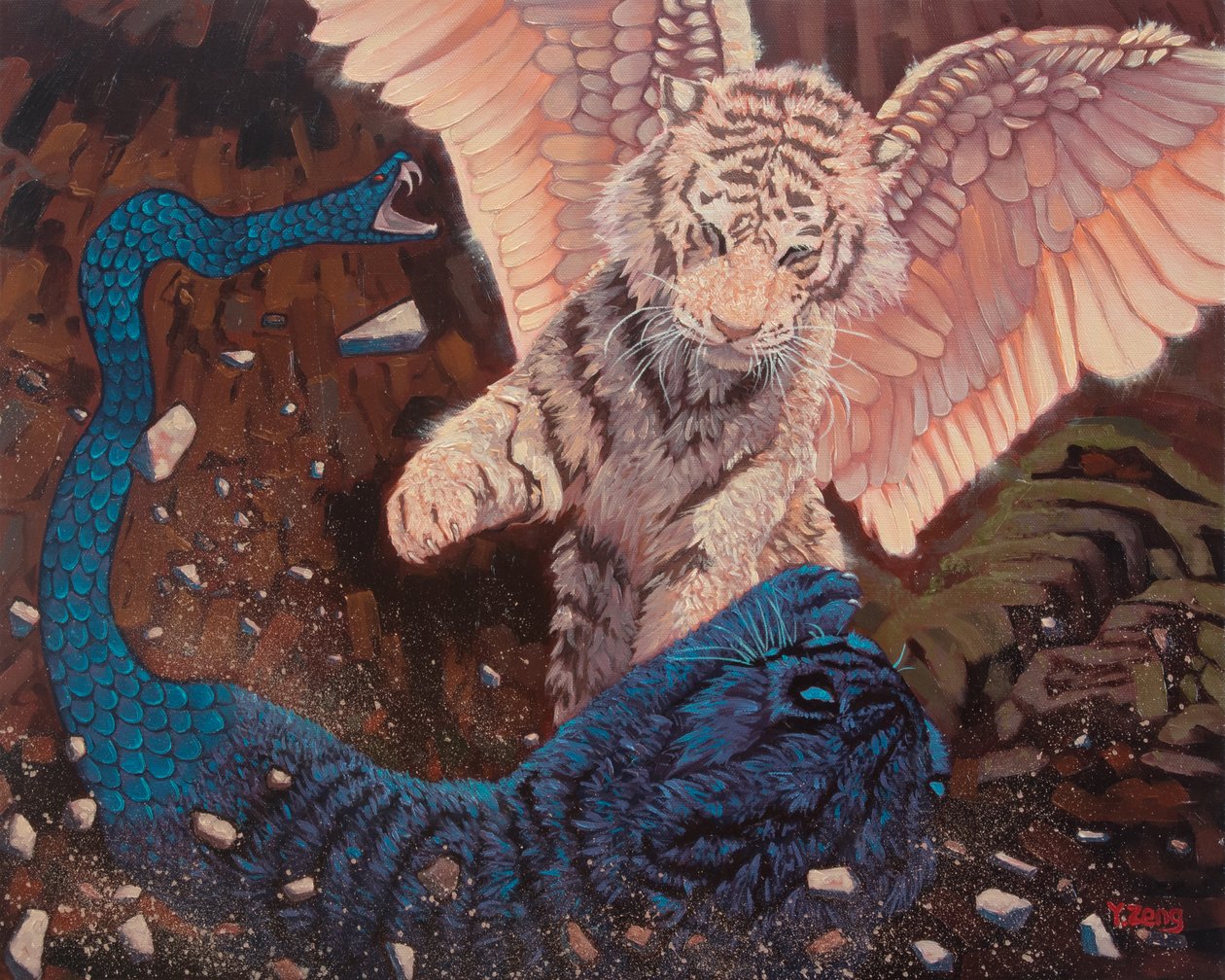 Engel und Dämon, 2023 von Yue Zeng