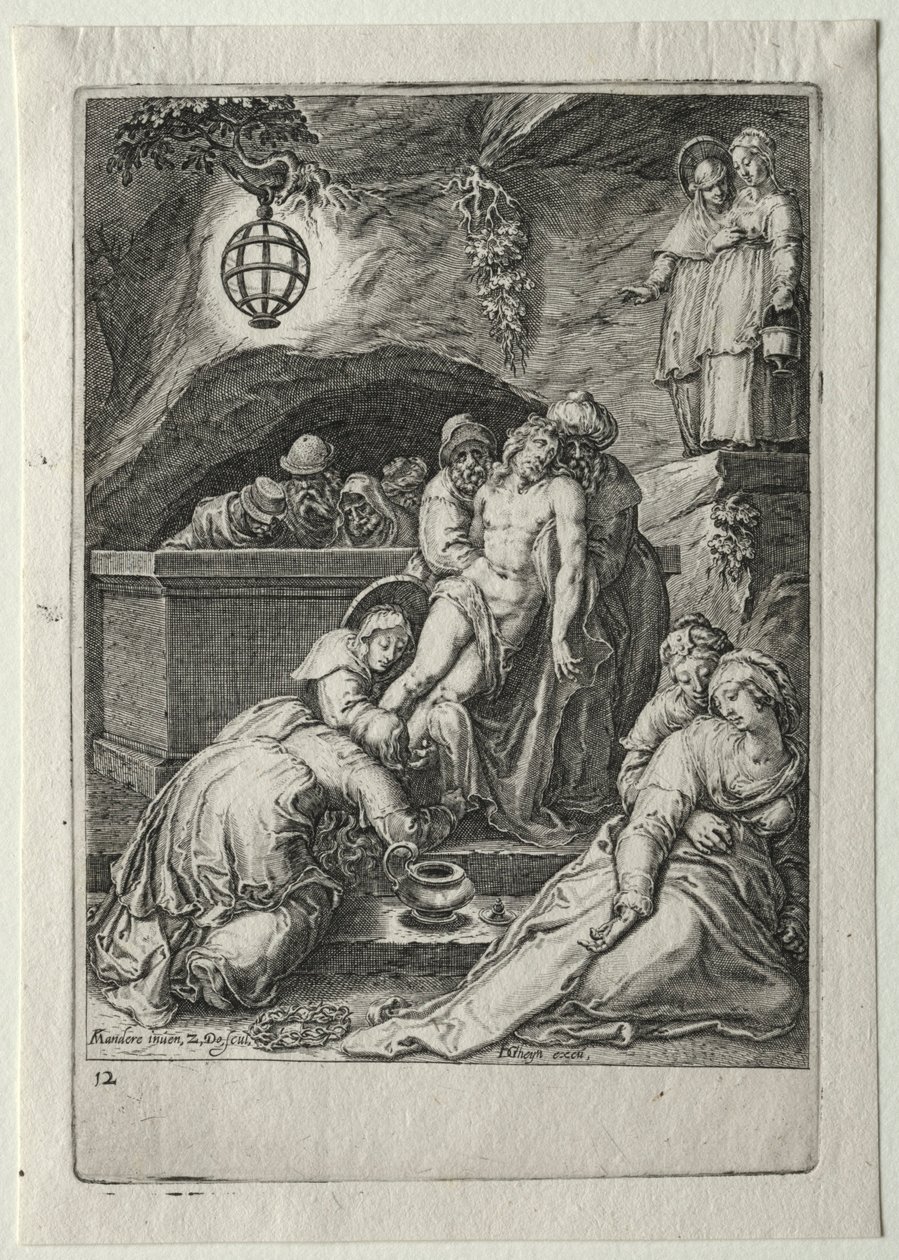 Passionszyklus: Beisetzung Christi von Zacharias Dolendo
