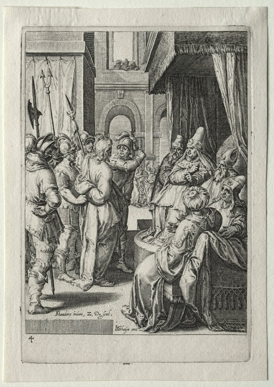 Passionszyklus: Christus vor Herodes von Zacharias Dolendo