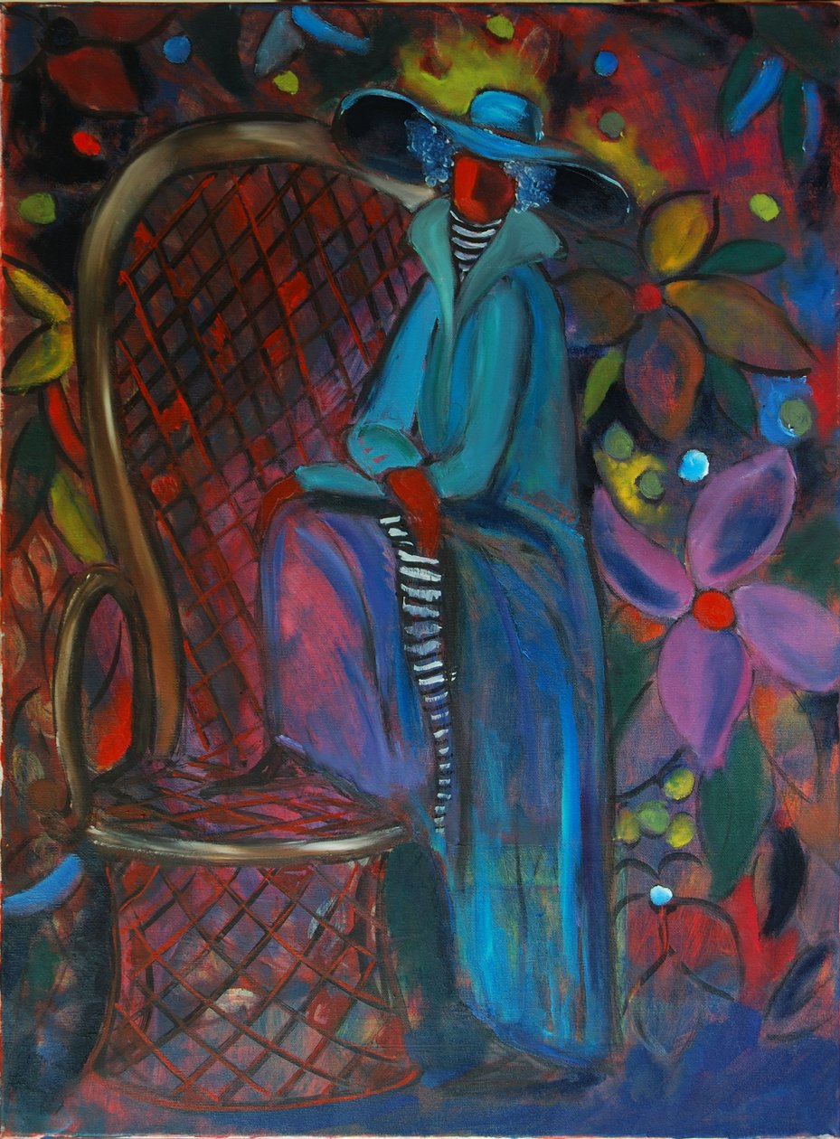 Dame in Blau, 2003 von Zanara Sabina Nedelcheva Williams